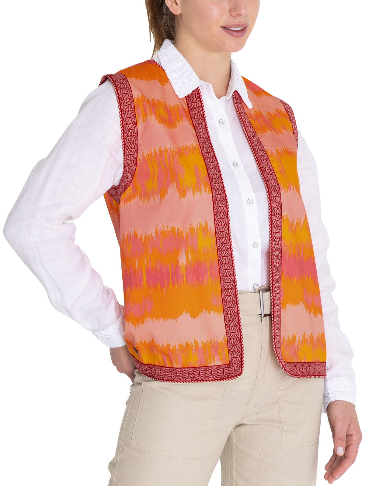 Chaleco M Delfi Coral Mujer 4