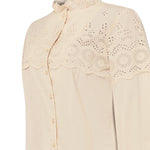 Blusa M Encaje Lhotse Crema Mujer 3
