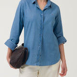 Camisa M/L M Makalu Denim Mujer 4