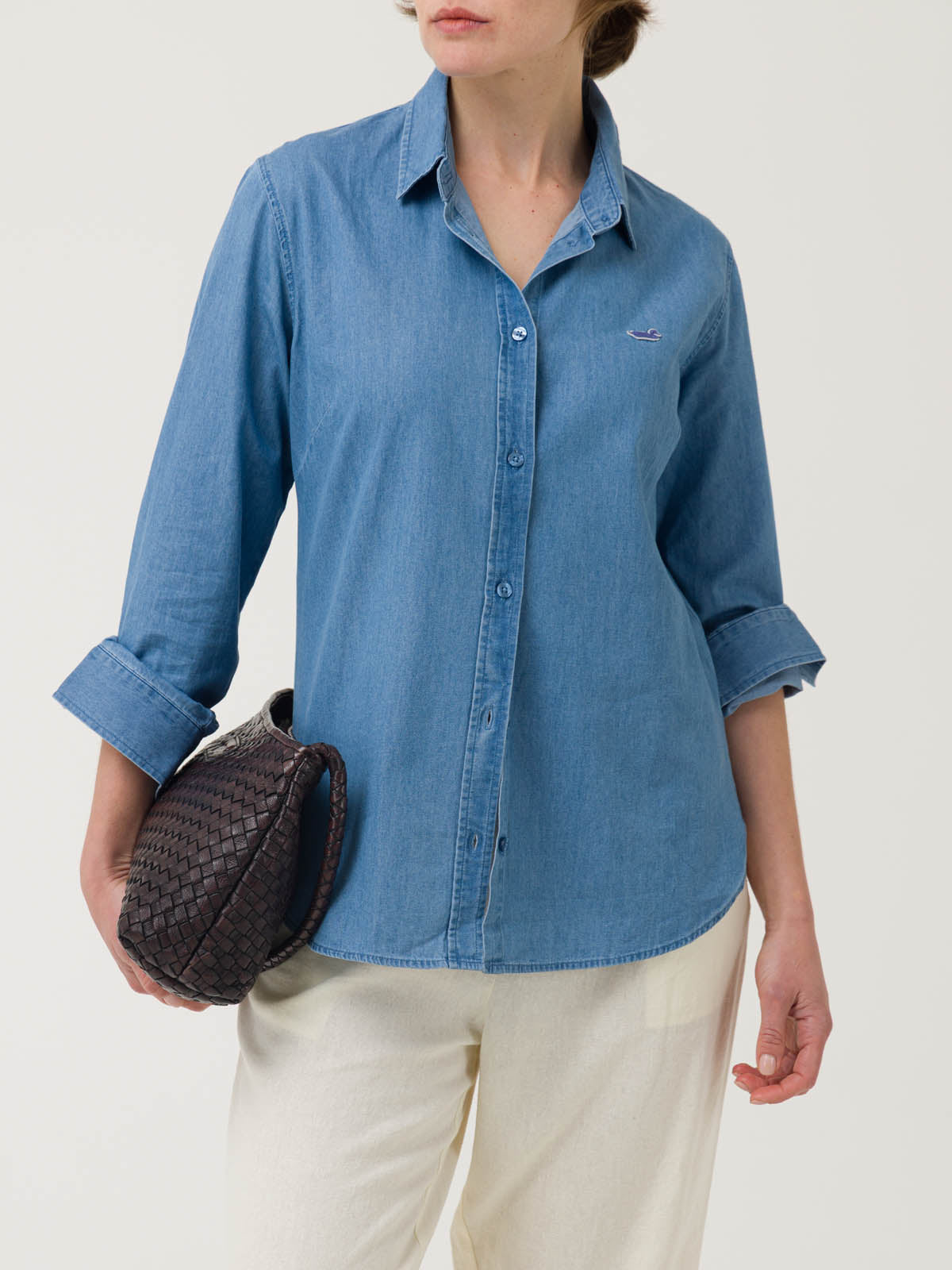 Camisa M/L M Makalu Denim Mujer 4