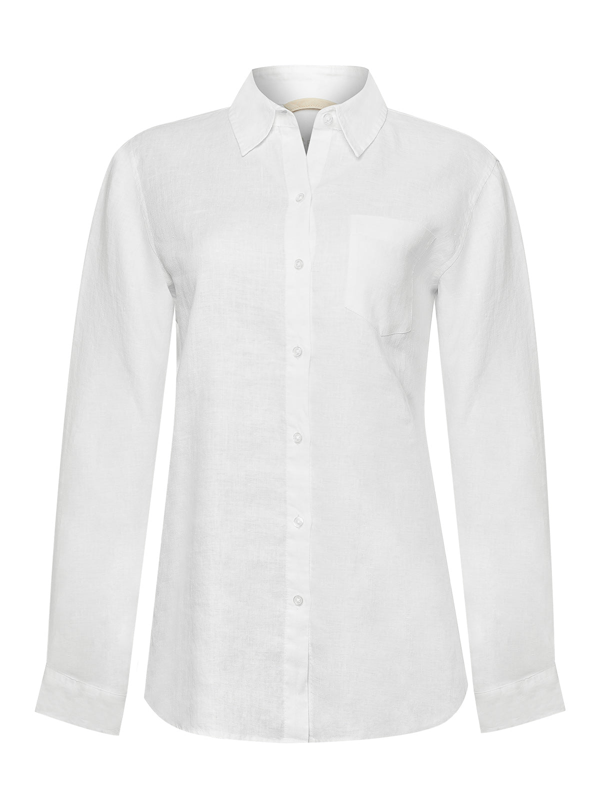 Camisa de Lino Orgánico M/L M Lirio Blanco Prim25 Mujer 1