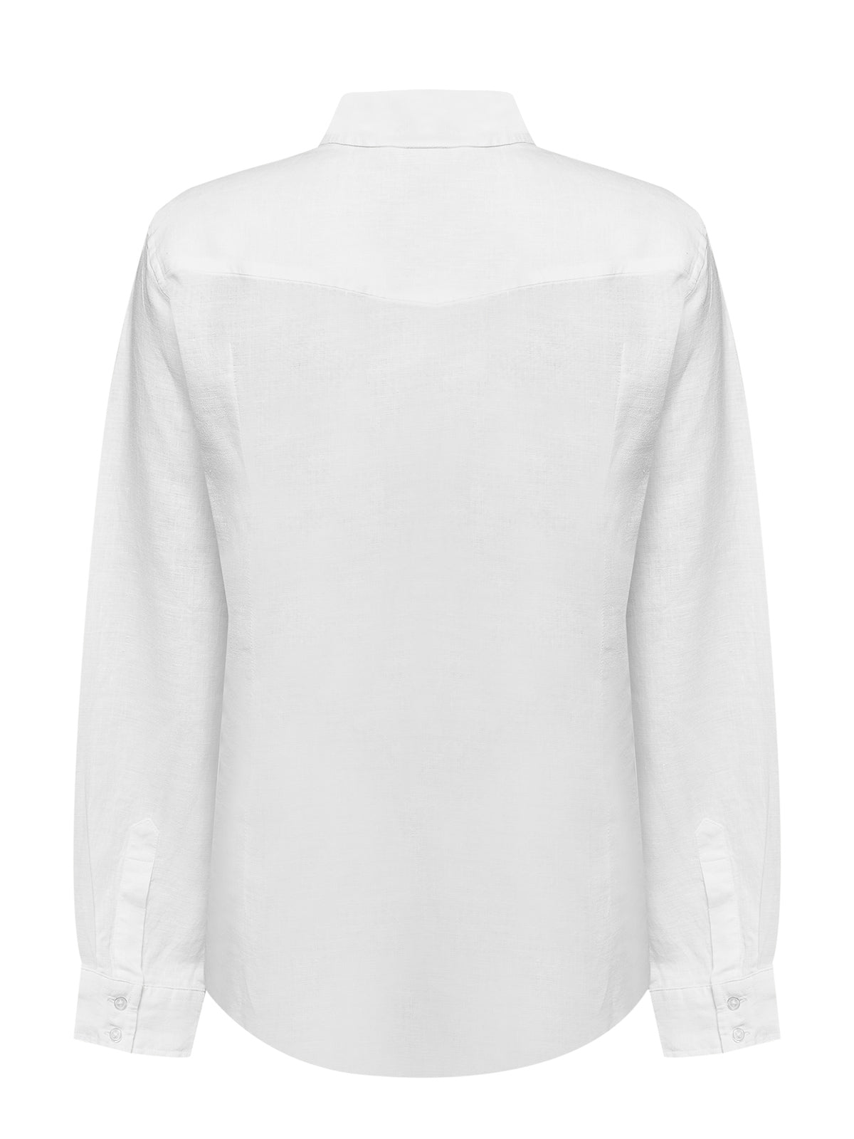 Camisa de Lino Orgánico M/L M Lirio Blanco Prim25 Mujer 2