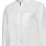 Camisa de Lino Orgánico M/L M Lirio Blanco Prim25 Mujer 3