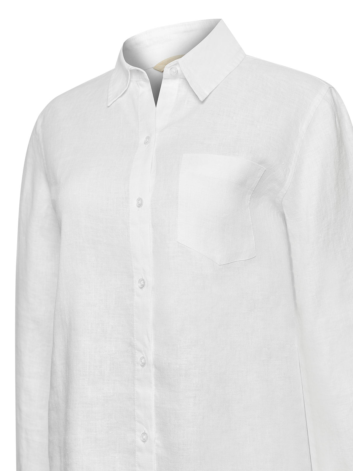 Camisa de Lino Orgánico M/L M Lirio Blanco Prim25 Mujer 3