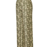 Pantalón Estampado M Caspio Lino Multicolor Olive Mujer 1