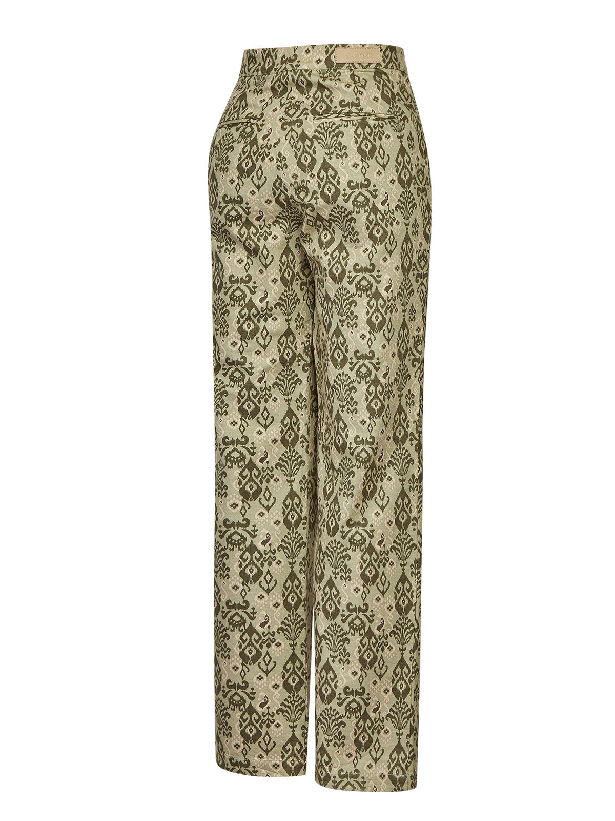 Pantalón Estampado M Caspio Lino Multicolor Olive Mujer 2