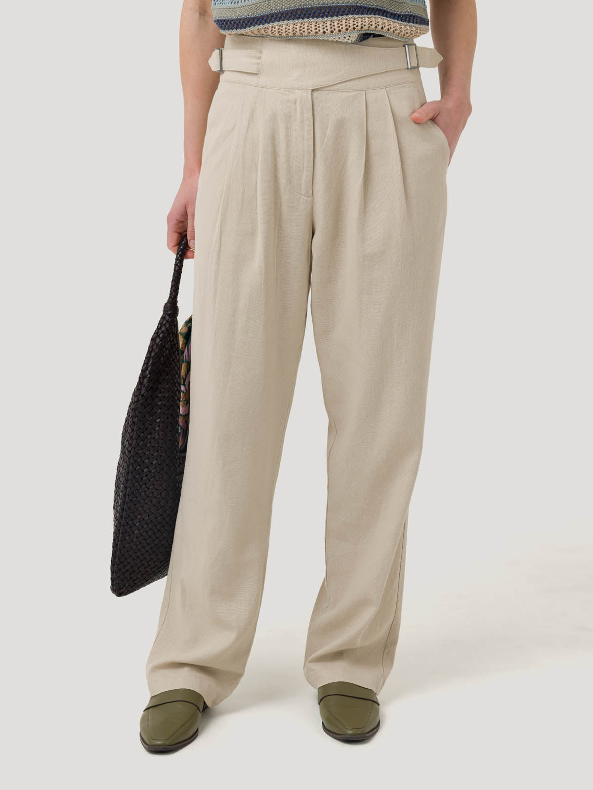 Pantalón M Ava Lino Moonlight Mujer 4