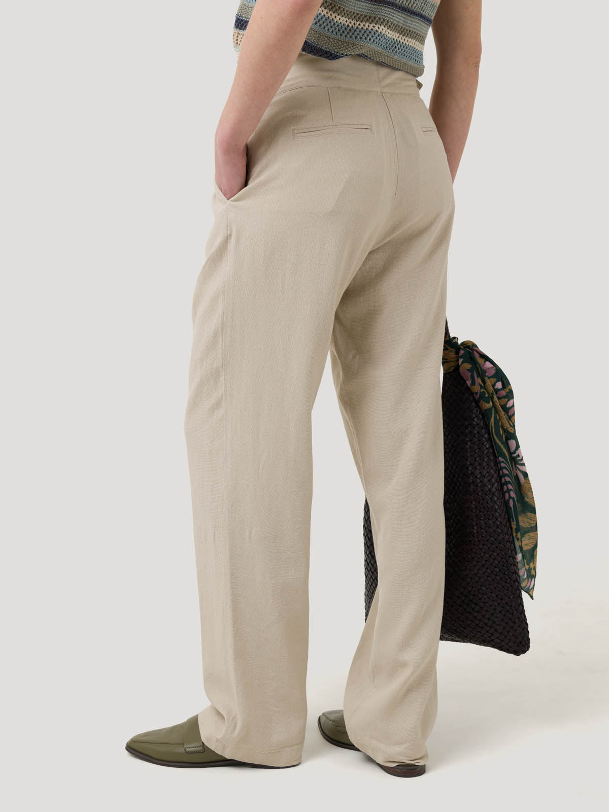Pantalón M Ava Lino Moonlight Mujer 5