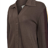 Cardigan M Angelonia Café Mujer 3