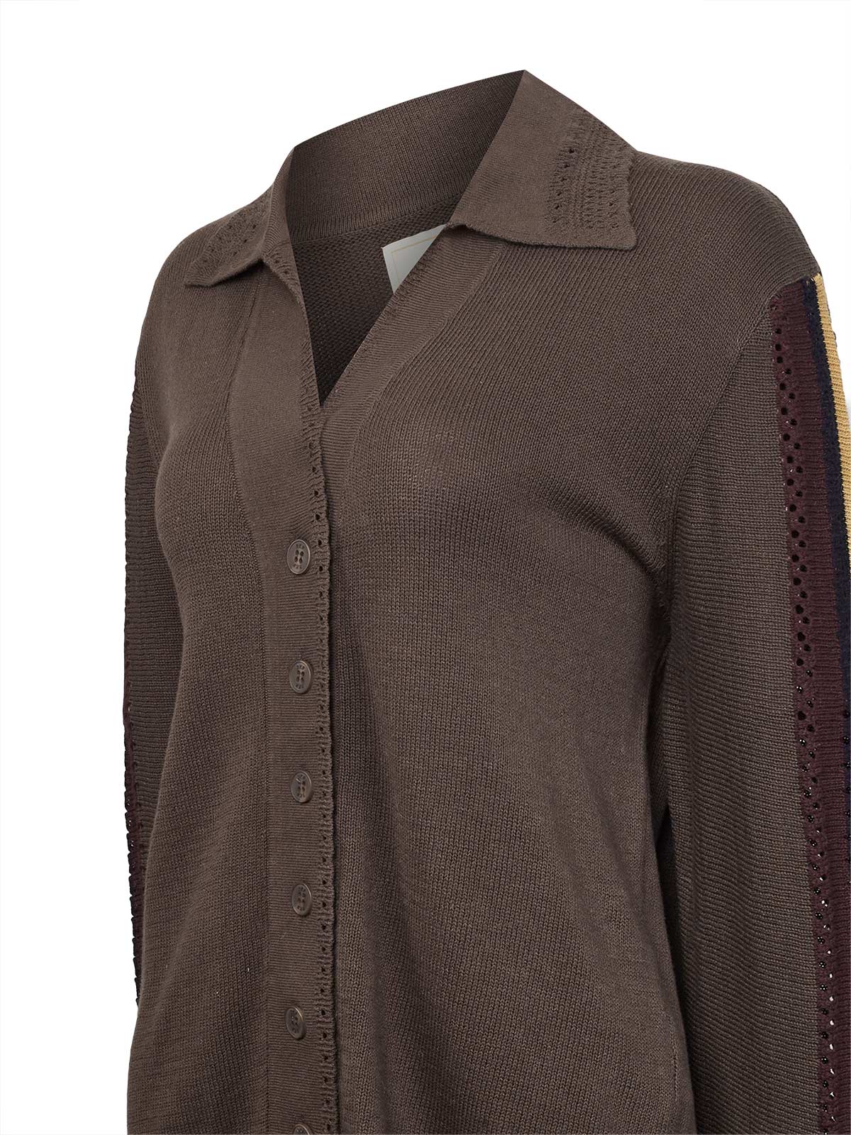 Cardigan M Angelonia Café Mujer 3