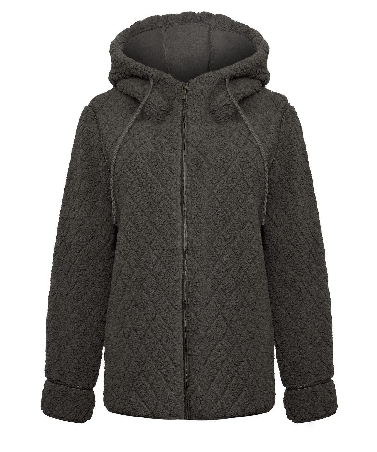 Saco Fleece F/Z M Pilosis Verde Mujer 1