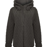 Saco Fleece F/Z M Pilosis Verde Mujer 1