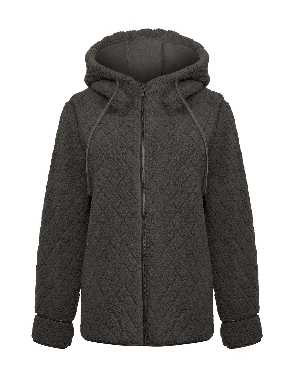 Saco Fleece F/Z M Pilosis Verde Mujer 1