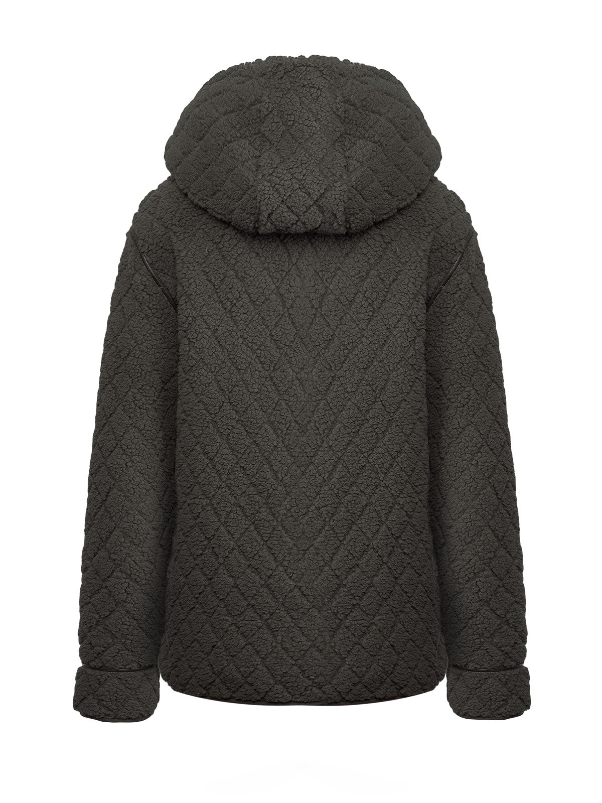 Saco Fleece F/Z M Pilosis Verde Mujer 2