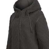 Saco Fleece F/Z M Pilosis Verde Mujer 3