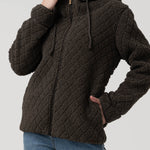 Saco Fleece F/Z M Pilosis Verde Mujer 4