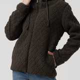 Saco Fleece F/Z M Pilosis Verde Mujer 4