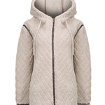 Saco Fleece F/Z M Pilosis Beige Mujer 1