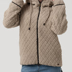 Saco Fleece F/Z M Pilosis Beige Mujer 4