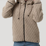 Saco Fleece F/Z M Pilosis Beige Mujer 4