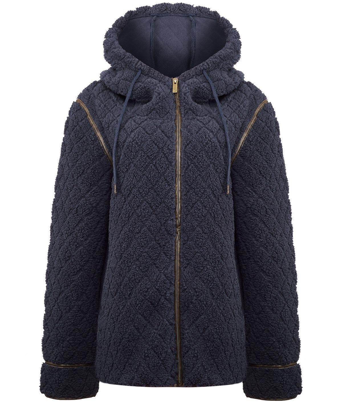 Saco Fleece F/Z M Pilosis Azul Mujer 1