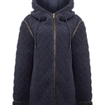 Saco Fleece F/Z M Pilosis Azul Mujer 1