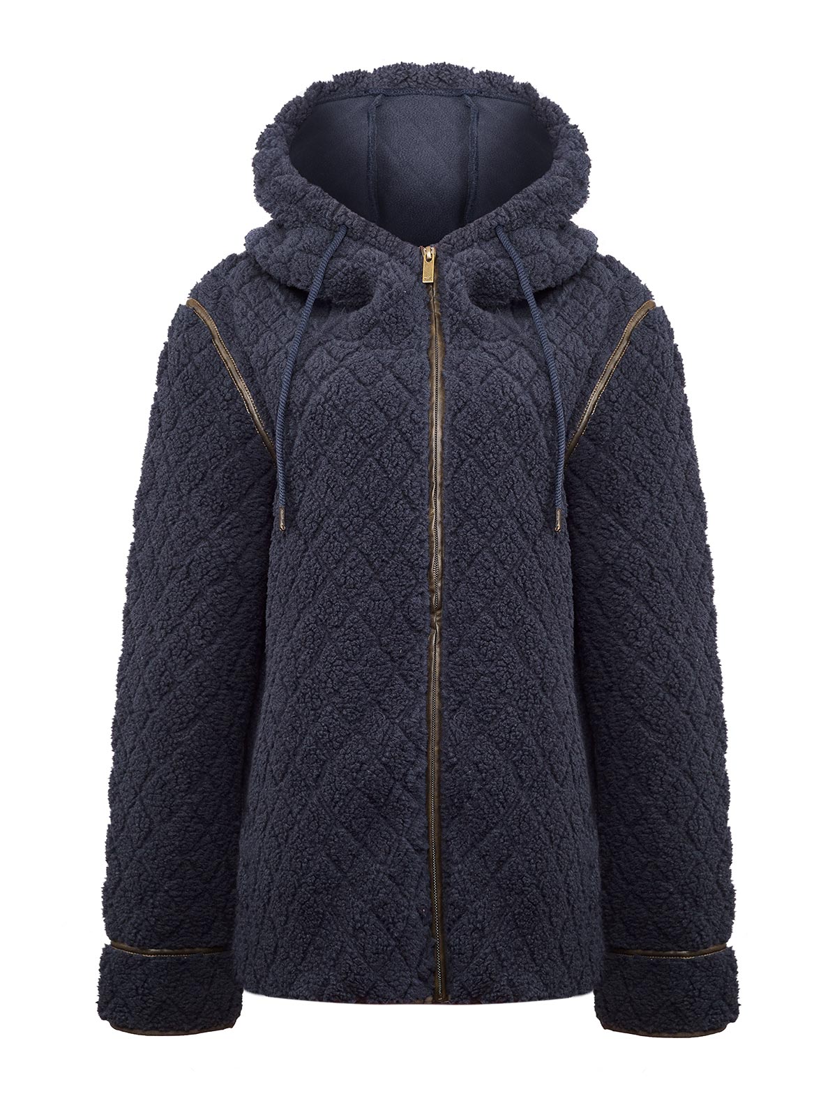 Saco Fleece F/Z M Pilosis Azul Mujer 1