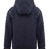 Saco Fleece F/Z M Pilosis Azul Mujer 2