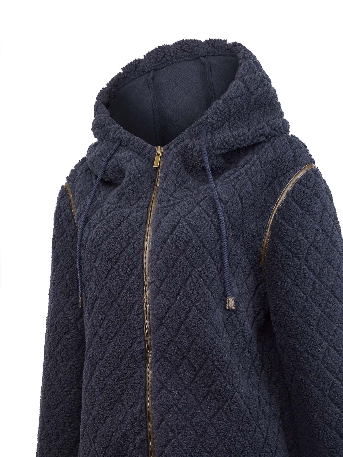 Saco Fleece F/Z M Pilosis Azul Mujer 3