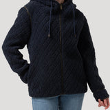Saco Fleece F/Z M Pilosis Azul Mujer 4