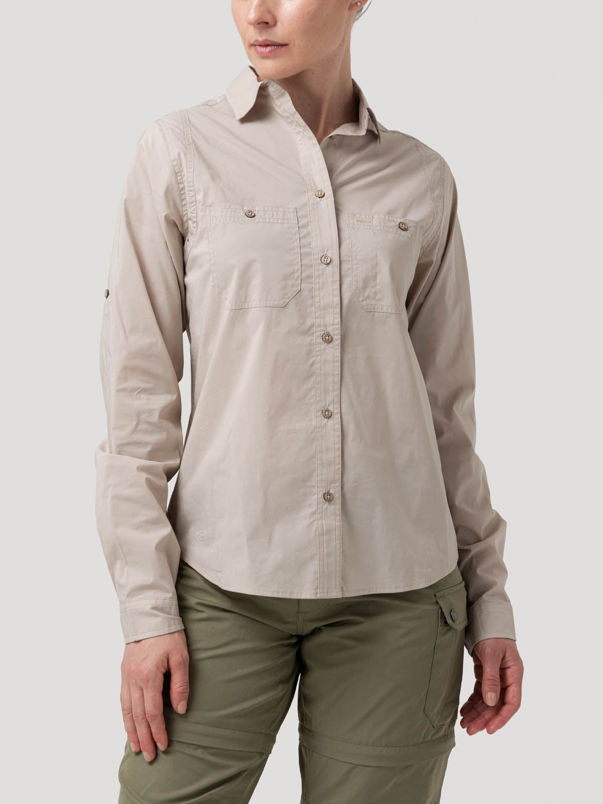 Camisa M/L M Coop Beige Desert Mujer 4