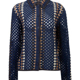 Cardigan M Barely Navy Mujer 1