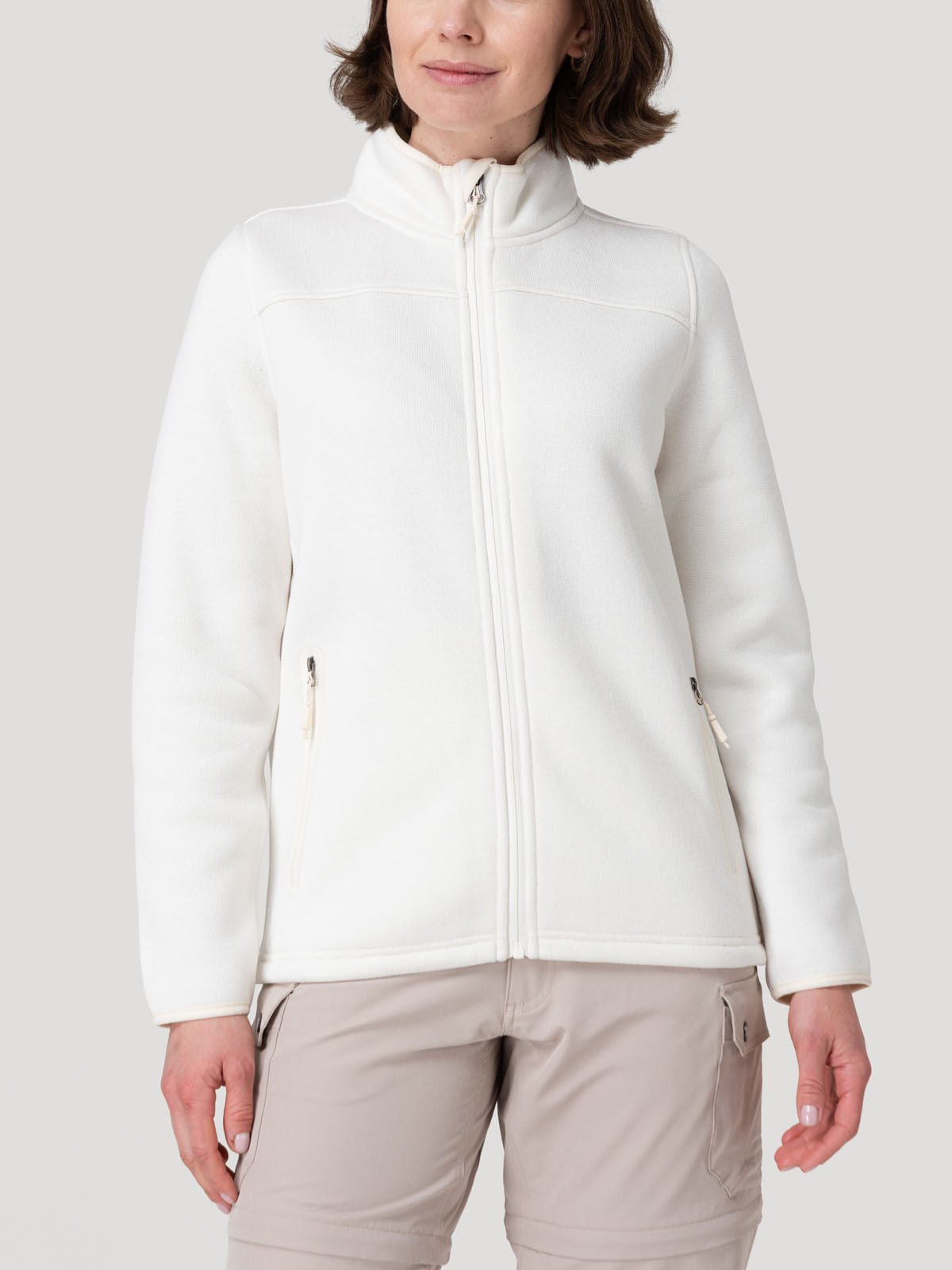 Saco Fleece F/Z M Amber Snowy Mujer 4