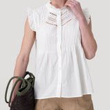 Blusa sin mangas M Amaui Blanc Mujer 4