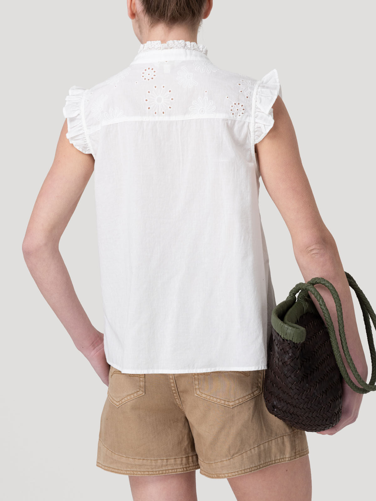 Blusa sin mangas M Amaui Blanc Mujer 5