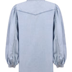Camisa M/L M Hibisco Light Denim Mujer 2