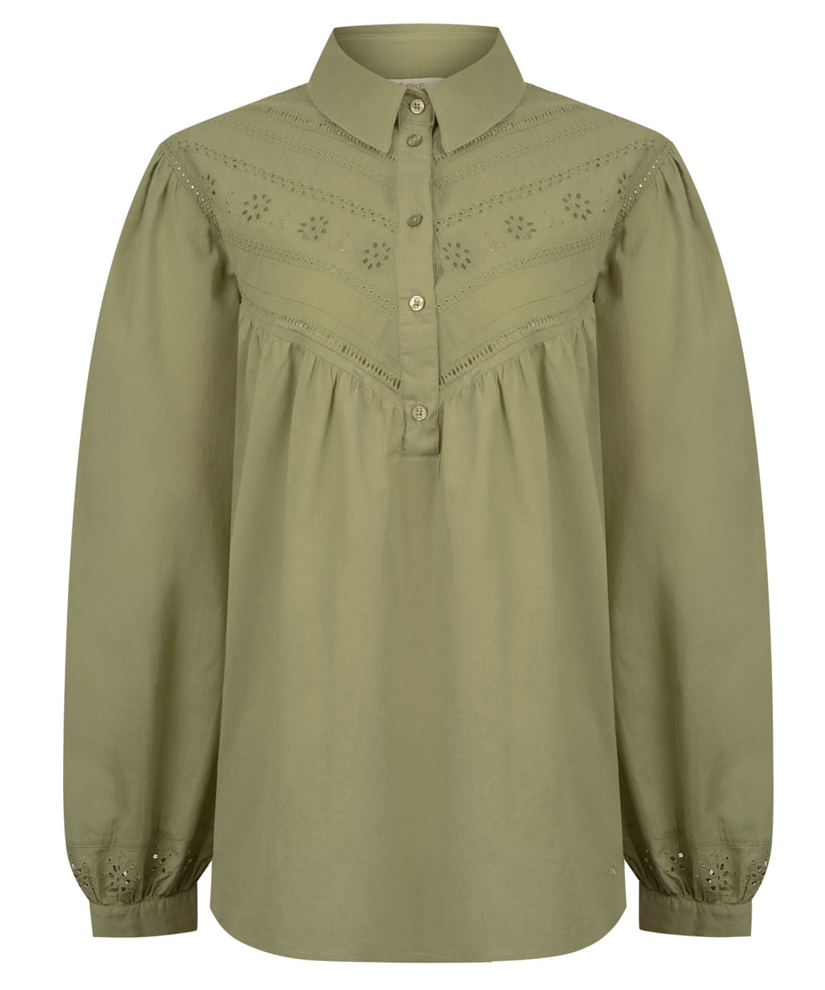 Blusa M/L M Almond Meadow Green Mujer 1