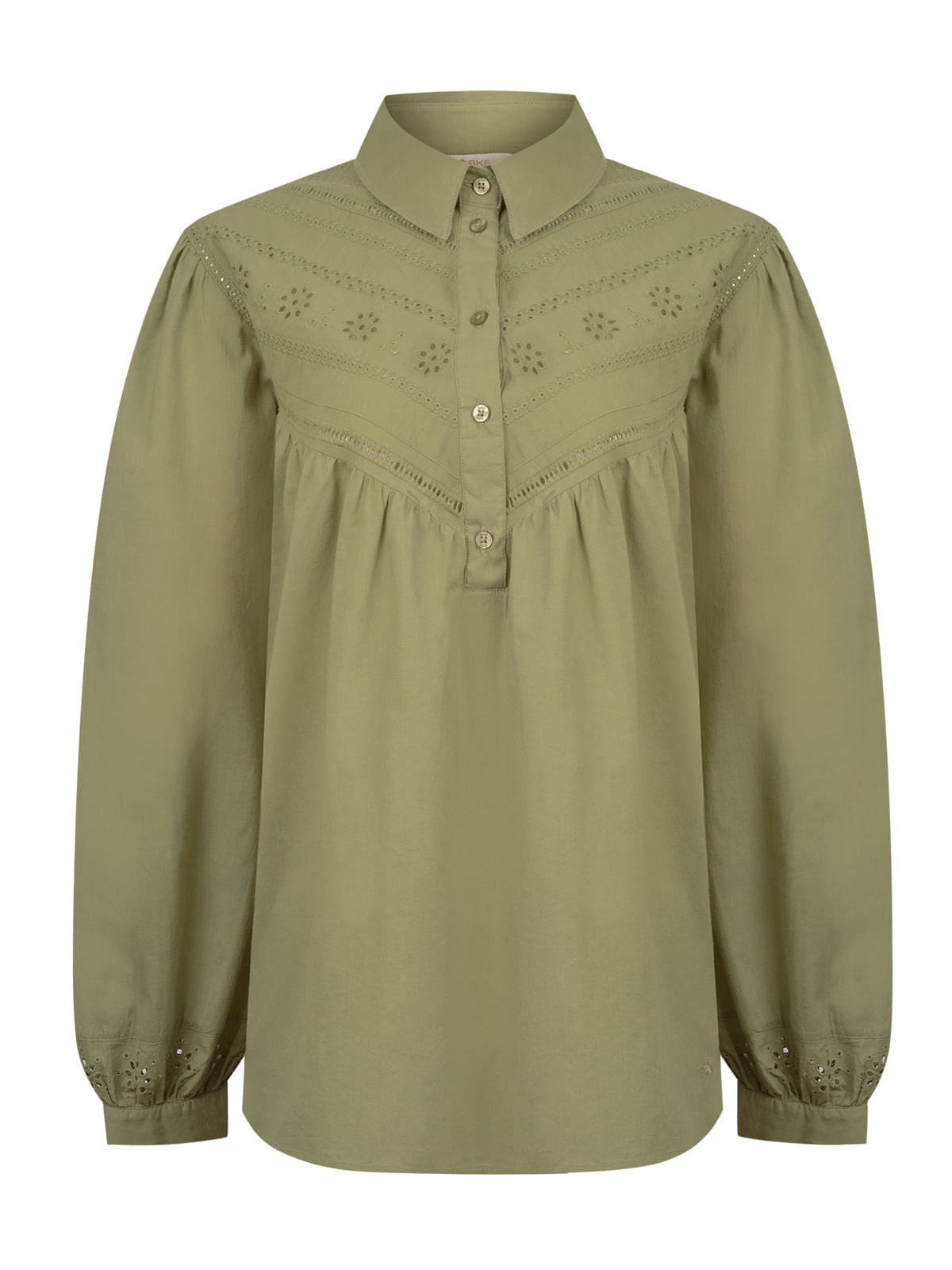 Blusa M/L M Almond Meadow Green Mujer 1