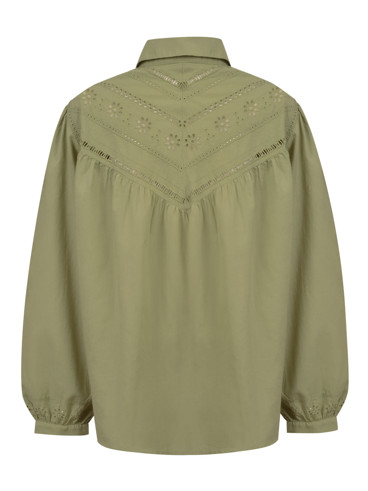 Blusa M/L M Almond Meadow Green Mujer 2