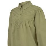 Blusa M/L M Almond Meadow Green Mujer 3
