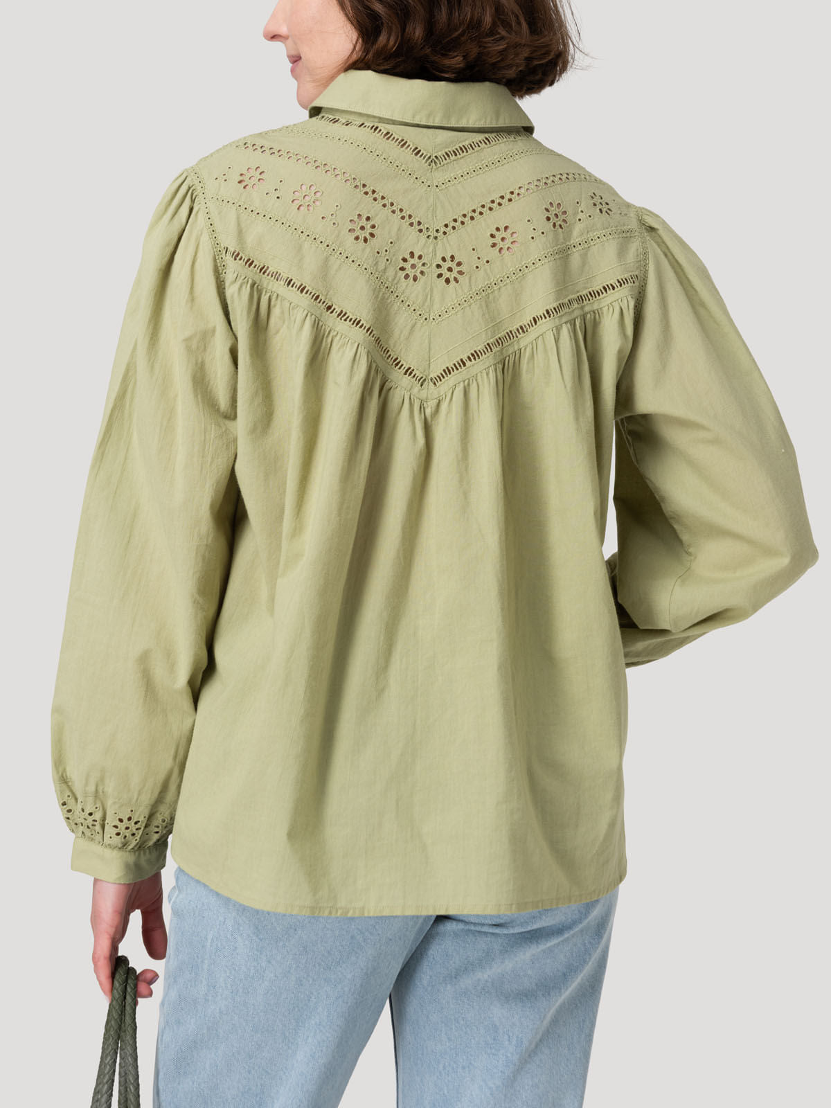 Blusa M/L M Almond Meadow Green Mujer 5