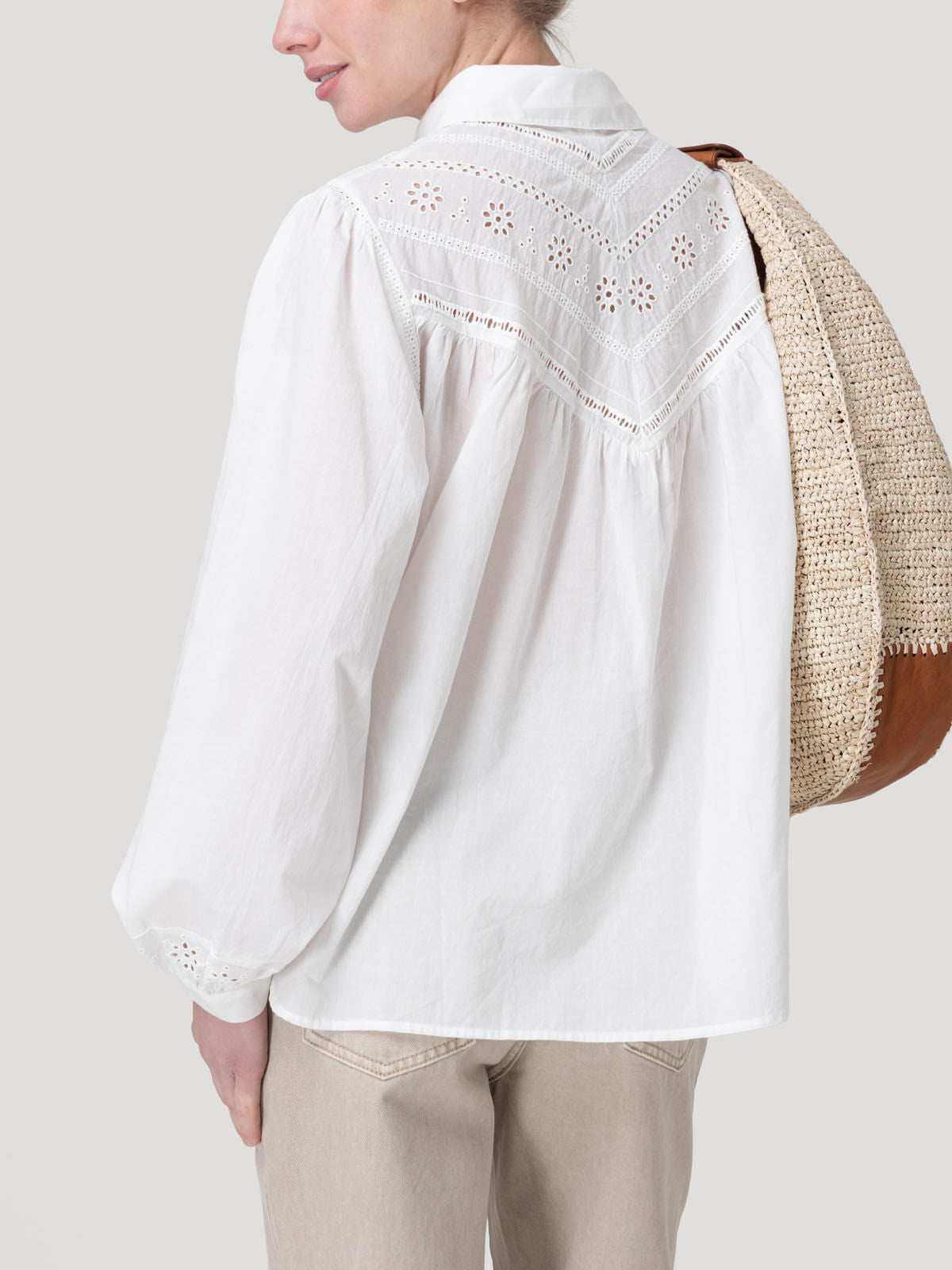 Blusa M/L M Almond Blanc Mujer 5