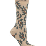 Medias M Leaves Beige Mujer 1