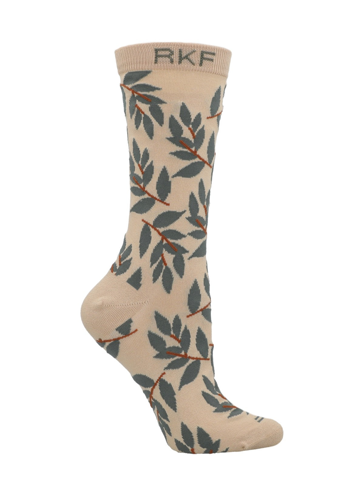Medias M Leaves Beige Mujer 1