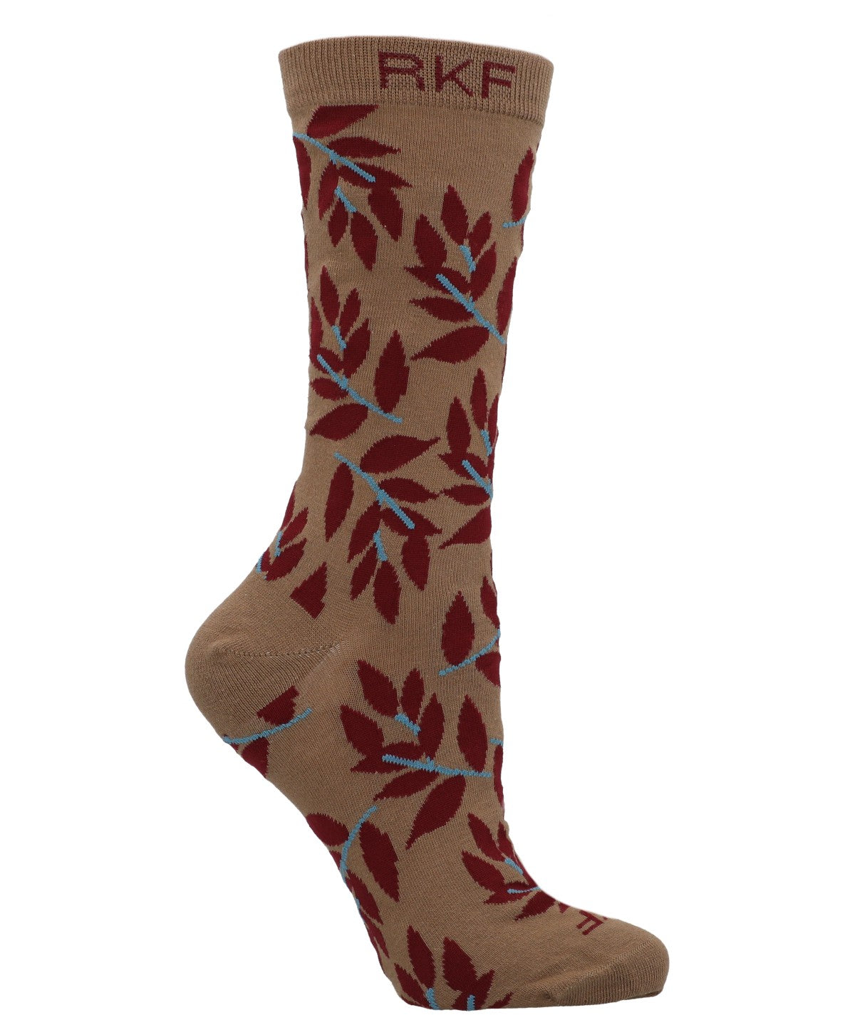 Medias M Leaves Brown Mujer 1