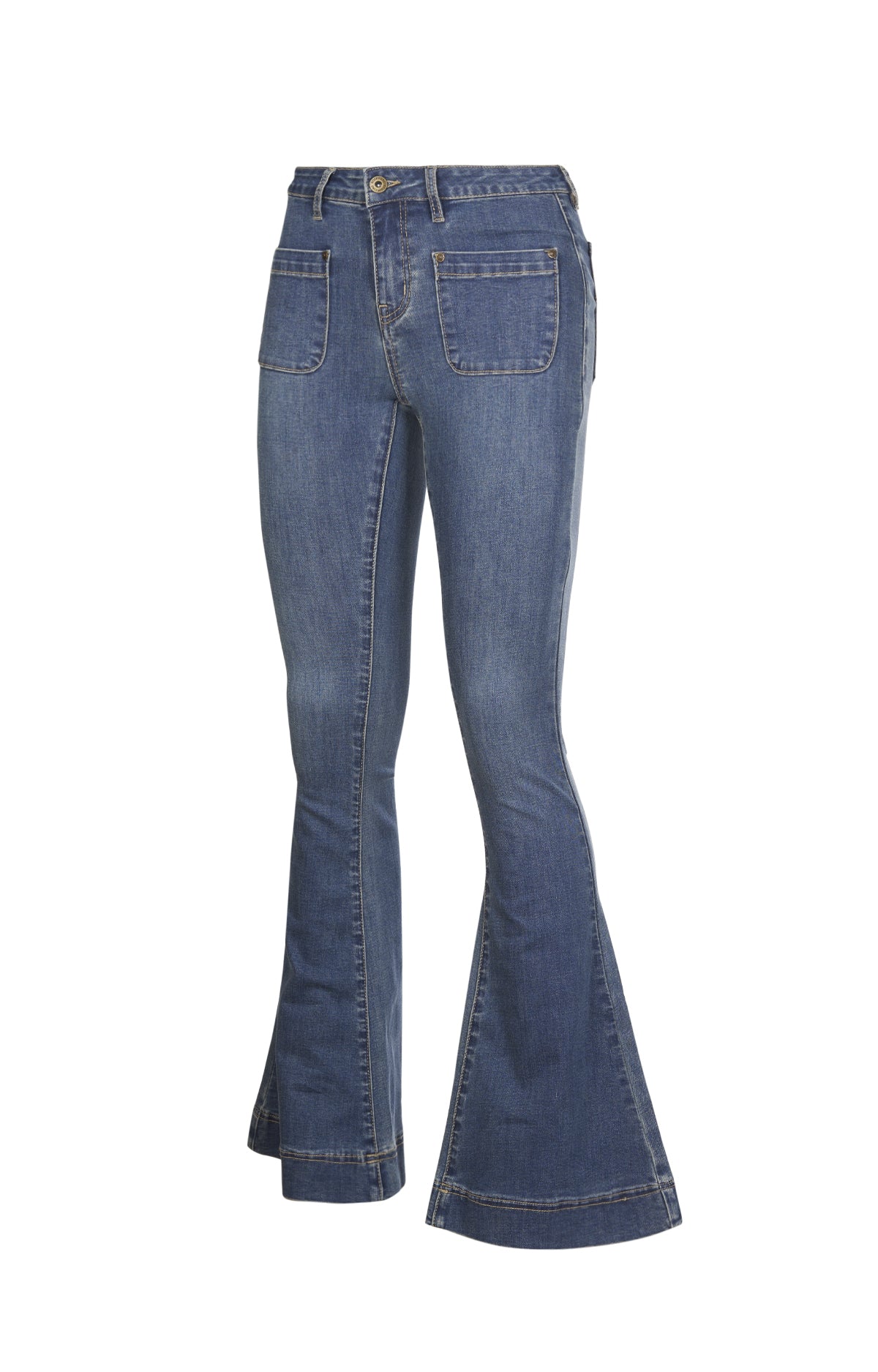 Jeans M Domenica Flare Denim Mujer 1