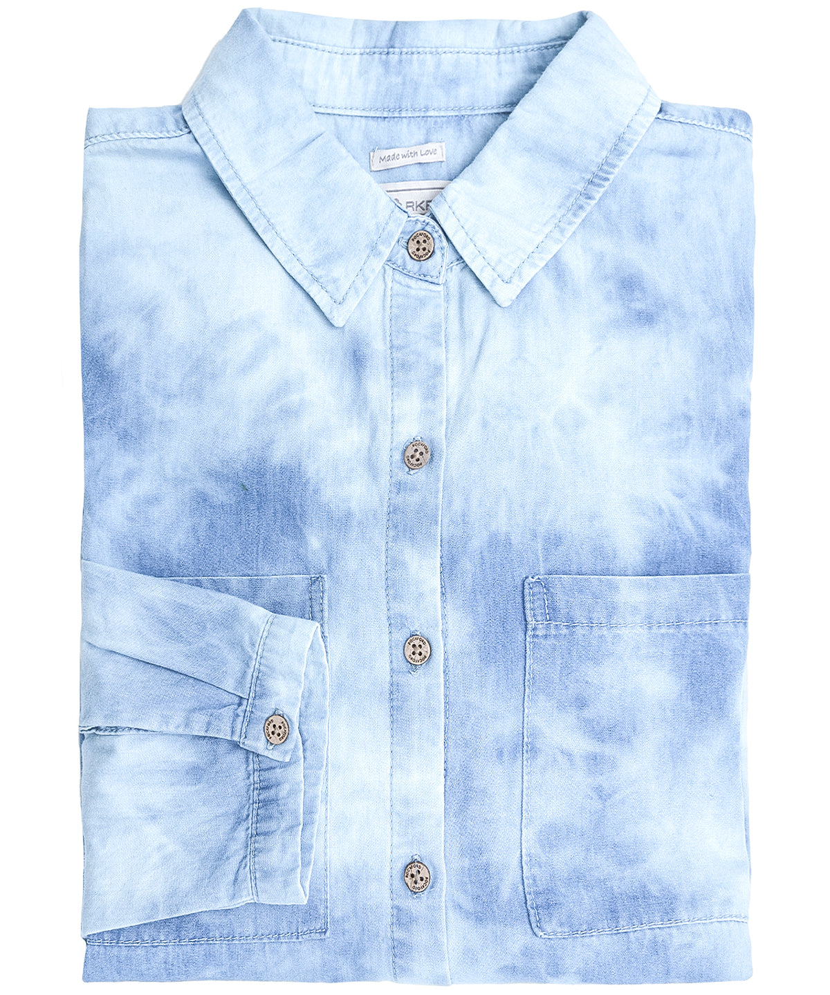 Camisa M/L M Savage Tie Dye Denim Mujer 1