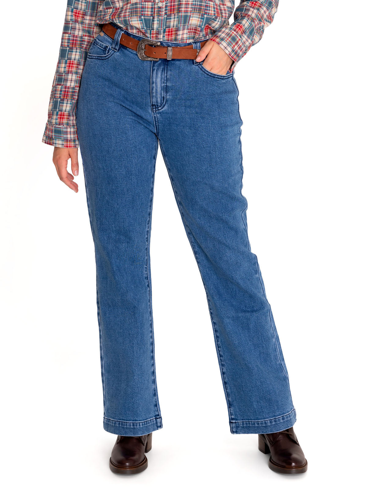 Jeans M Nia Straight Denim Mujer 4