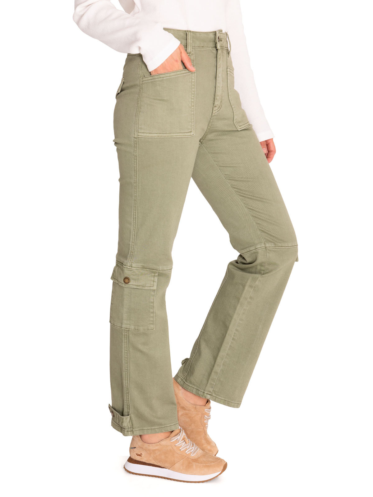 Pantalón Cargo M Noa Verde Sage Mujer 5