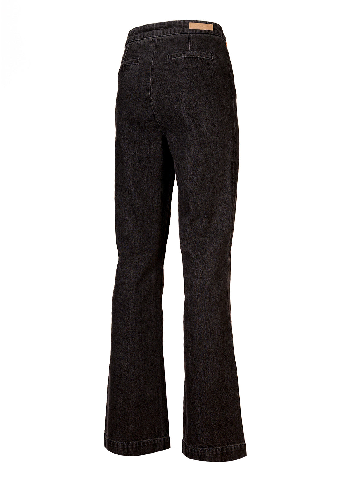 Jeans M Menta Botones Flare Dark Grey Mujer 2